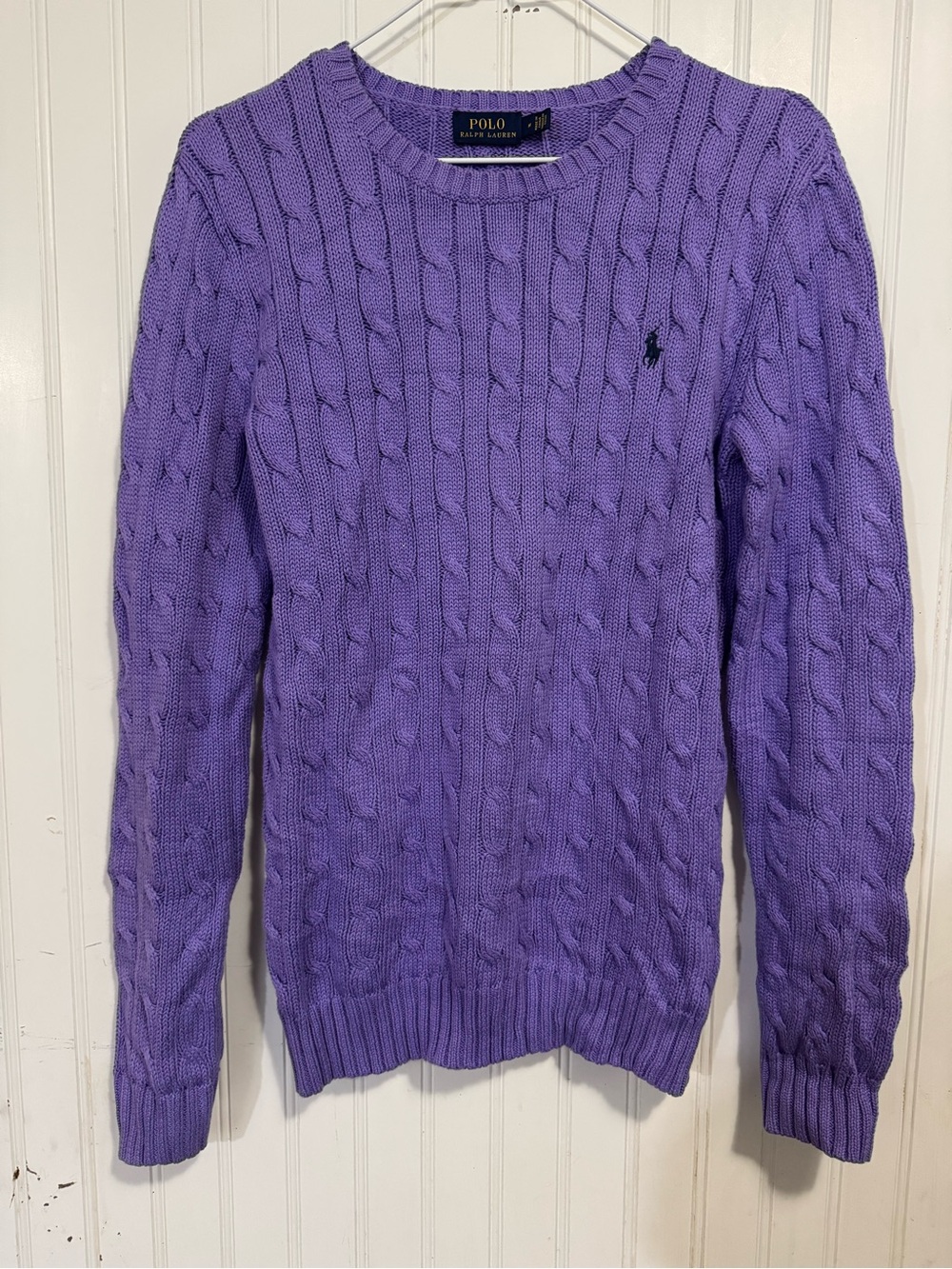 Polo by Ralph Lauren Lavender Cable-Knit Sweater - Women